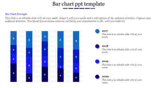 bar chart ppt template-bar chart ppt template-Blue